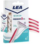 Одноразові станки для гоління Lea Woman Premium2 4 шт (8410737001720) - зображення 1