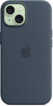 Панель Apple MagSafe Silicone Case для Apple iPhone 15 Storm Blue (MT0N3) - зображення 4
