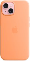 Панель Apple MagSafe Silicone Case для Apple iPhone 15 Orange Sorbet (MT0W3) - зображення 2