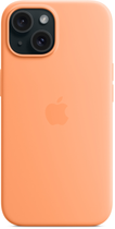 Панель Apple MagSafe Silicone Case для Apple iPhone 15 Orange Sorbet (MT0W3) - зображення 5