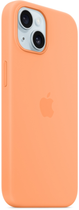 Панель Apple MagSafe Silicone Case для Apple iPhone 15 Orange Sorbet (MT0W3) - зображення 6