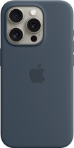 Панель Apple MagSafe Silicone Case для Apple iPhone 15 Pro Storm Blue (MT1D3) - зображення 1