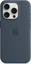 Панель Apple MagSafe Silicone Case для Apple iPhone 15 Pro Storm Blue (MT1D3) - зображення 3