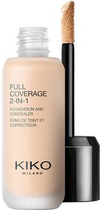 Podkład Kiko Milano Full Coverage 2-in-1 Foundation & Concealer Warm Rose 1 25 ml (8025272636438)