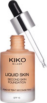 Podkład Kiko Milano Liquid Second Skin Foundation Warm Beige 70 30 ml (8025272629669)