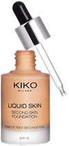 Тональна основа для обличчя Kiko Milano Liquid Second Skin Foundation Neutral Gold 100 30 мл (8025272629706)