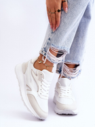 Sneakersy damskie na wysokiej platformie do kostki Henley 39 Białe (3083081756018) - obraz 1