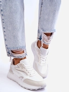 Sneakersy damskie na wysokiej platformie do kostki Henley 39 Białe (3083081756018) - obraz 4