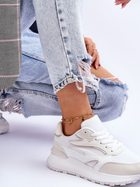 Sneakersy damskie na wysokiej platformie do kostki Henley 39 Białe (3083081756018) - obraz 7