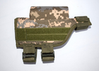 Щека на приклад оружия регулируемая BB1, накладка подщечник на приклад АК, винтовки, ружья с панелями под патронташ Пиксель - изображение 6