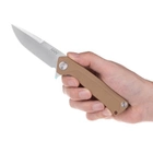 Нож складной ANV Knives Z100 Liner lock, G10, Plain Edge ANVZ100-012 Койот (2000980604494) - изображение 6
