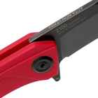 Ніж складаний ANV Knives Z100 DLC, Liner lock, G10, Plain Edge ANVZ100-025 Червоний (2000980604555) - зображення 7