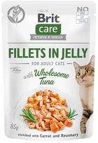 Влажный корм для кошек Brit Care Cat Fillets In Jelly с тунцом в желе 85 г