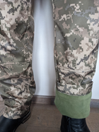Штани утеплені на флісі тактичні, військові ЗСУ зимові піксель Розмір M (48) - зображення 13