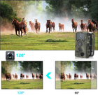 Фотопастка лісова камера 50Mpx Full HD (підтримка карт пам'яті, нічний запис, широкий кут огляду, кольоровий дисплей) - зображення 9