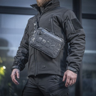 Однолямочная тактическая сумка M-Tac Admin Bag Elite Multicam Black/Black с отсеком для пистолета - изображение 1