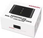 Stacja dokująca Axagon ADSA-D25 MINI do dysków SSD/HDD 2,5" 2x SATA 6G USB 3.2 Gen 1 - obraz 10