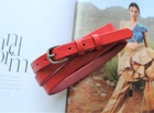 Женский кожаный узкий ремень LeathART 110х1,3 см (acs0025460)