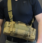 Поясная тактическая сумка военная B04 MOLLE через плечо молли койот - изображение 8