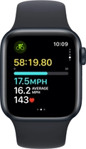 Смарт-годинник Apple Watch SE (2023) GPS 40mm Midnight Aluminium Case with Midnight Sport Band - M/L (MR9Y3) - зображення 6
