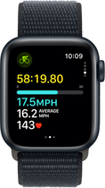 Smartwatch Apple Watch SE (2023) GPS 40mm Midnight Aluminium Case with Midnight Sport Loop (MRE03) - obraz 6