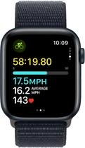 Smartwatch Apple Watch SE (2023) GPS 44mm Midnight Aluminium Case with Midnight Sport Loop (MREA3) - obraz 6