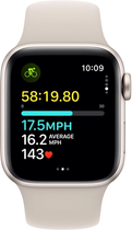 Смарт-годинник Apple Watch SE (2023) GPS + Cellular 40mm Starlight Aluminium Case with Starlight Sport Band - S/M (MRFX3) - зображення 5