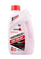Антифриз NOWAX RED G12 1кг красный охладитель для двигателя защита от коррозии и кавитации (1LO-TH_11C)