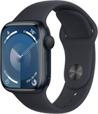 Смарт-годинник Apple Watch Series 9 GPS 41mm Midnight Aluminium Case with Midnight Sport Band - M/L (MR8X3) - зображення 1