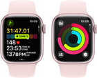 Smartwatch Apple Watch Series 9 GPS 41mm Pink Aluminium Case with Pink Sport Band - S/M (MR933) - obraz 8