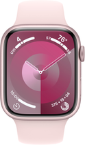 Smartwatch Apple Watch Series 9 GPS 45mm Pink Aluminium Case with Pink Sport Band - S/M (MR9G3) - obraz 2