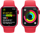 Смарт-годинник Apple Watch Series 9 GPS 41mm (PRODUCT) Red Aluminium Case with (PRODUCT) Red Sport Band - S/M (MRXG3) - зображення 8