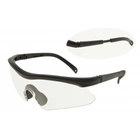 Чёрные тактические очки с прозрачными линзами. 3-34795 - изображение 1