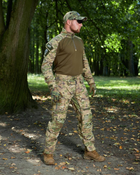 Військова тактична форма Мультикам з наколінниками, літня військова форма мультикам Multicam костюм демісезонний 56 - зображення 1