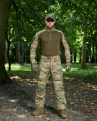 Військова тактична форма Мультикам з наколінниками, літня військова форма мультикам Multicam костюм демісезонний 50 - зображення 11