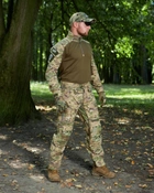 Військова тактична форма Мультикам з наколінниками, літня військова форма мультикам Multicam костюм демісезонний 48 - зображення 1