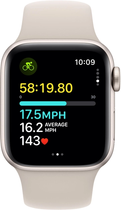 Smartwatch Apple Watch SE (2023) GPS + Cellular 44mm Starlight Aluminium Case with Starlight Sport Band - M/L (MRGX3) - obraz 6