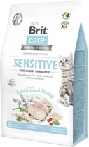 Сухой корм для кошек Brit Care Cat Grain Free Insect с пищевой непереносимостью с насекомыми и рыбой