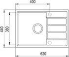 Кухонна мийка TEKA Easy Comfort 45 S-TQ 620x440x170 мм онікс (115350000) - зображення 6