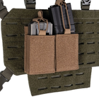 Підсумок для магазинів подвійний Темний койот Mil-Tec MAG.TASCHE DOUBLE M.KLETTRÜCKEN DARK COYOTE (13496219) - изображение 2