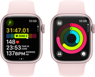 Смарт-годинник Apple Watch Series 9 GPS + Cellular 41mm Pink Aluminium Case with Light Pink Sport Band - S/M (MRHY3) - зображення 8