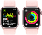 Smartwatch Apple Watch Series 9 GPS + Cellular 41mm Pink Aluminium Case with Light Pink Sport Loop (MRJ13) - obraz 8