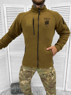 Тактическая мужская флисовая кофта "Штурмовая бригада" койот размер 2XL - изображение 3