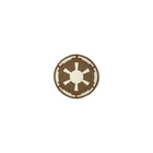 Шеврон на липучці Laser Cut UMT Galactic Empire Star Wars / Галактична Імперія Зоряні Війни 80х80 мм Люмінісцентний/Койот - зображення 1
