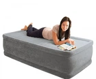 Надувная кровать Intex 64412 Comfort-Plush односпальная 191x99x46см со встроенным электронасосом