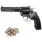 Револьвер під патрон флобера Safari РФ - 461 М пластик + Кулі - зображення 1