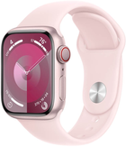 Смарт-годинник Apple Watch Series 9 GPS + Cellular 41mm Pink Aluminium Case with Light Pink Sport Band - S/M (MRHY3) - зображення 1