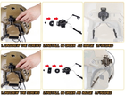 Адаптер кріплення для активних навушників на шолом Black - изображение 3