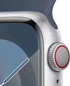 Смарт-годинник Apple Watch Series 9 GPS + Cellular 45mm Silver Aluminium Case with Storm Blue Sport Band - M/L (MRMH3) - зображення 3