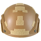 Каска шлем кевларовая военная тактическая Производство Украина ОБЕРІГ F2 (койот)клас 1 ДСТУ NIJ IIIa - изображение 6